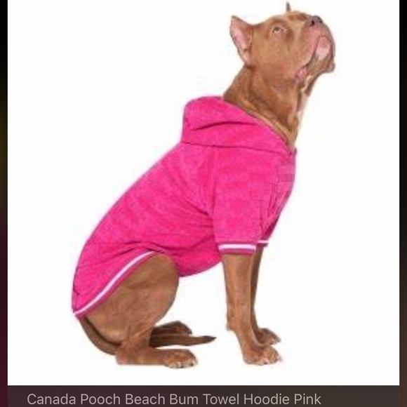 CANADA POOCH -BEACH BUM 2in1-TOWEL (Terry Cloth) DOG HOODIE (NWT)** - Picture 8 of 11